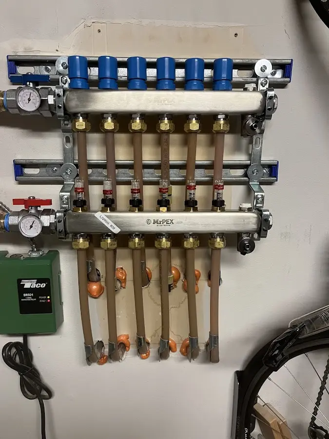 Plumber performing Gas Line Installation at a residential property in Ellenton